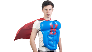 Inflatable Hero Vest Gives You the Abs You'll Never Get On Your Own